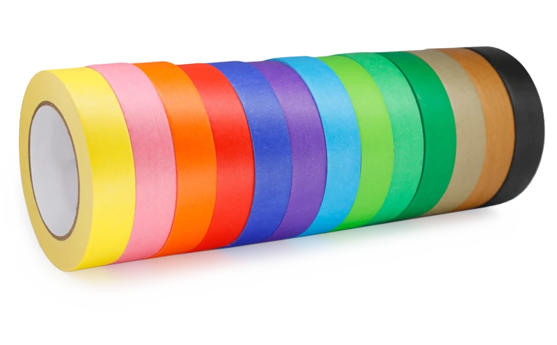 Multi-coloured Automotive Masking Tape, Good visibility