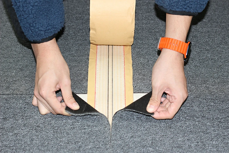 Application of Hot Melt Carpet Seam Tape